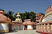 Myanmar - Sagaing, Sitagu International Buddhist Academy built in 1994 with the architecture inspired by the stupa at Sanchi. 